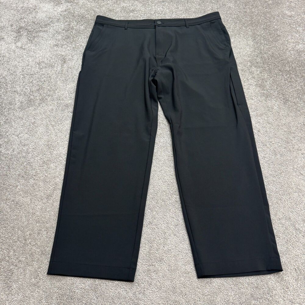 Hurley Performance Tech Golf Chino Pants Mens 40x30 Black Stretch Straight Leg